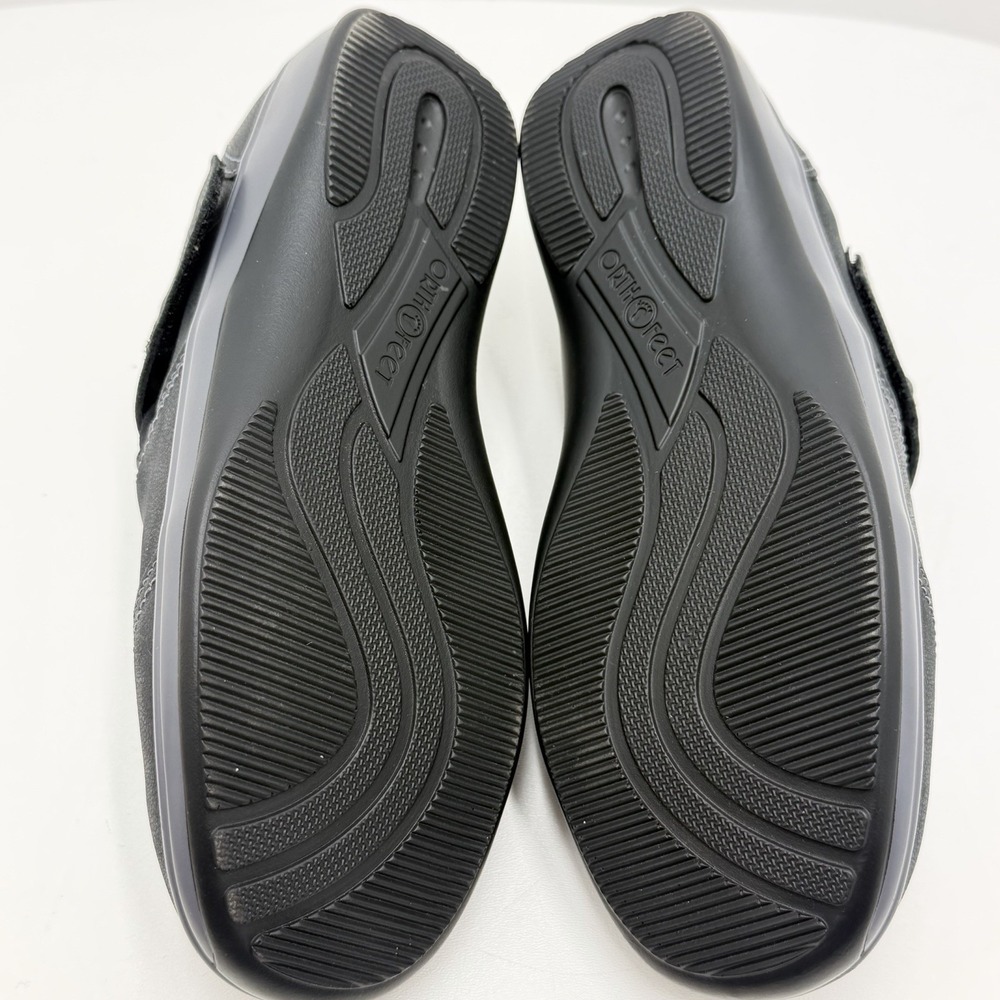 Orthofeet Solerno 813 Women's 9 D Wide Black Leather Orthopedic Comfort Shoes - Picture 11 of 11